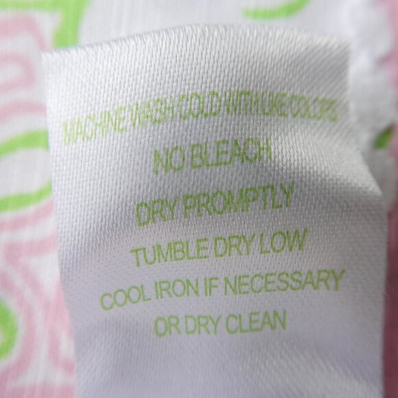 Lilly Pulitzer Originals Girls Shift Dress Green Pink Lilly Pad Hidden Frogs 10 - Picture 8 of 9